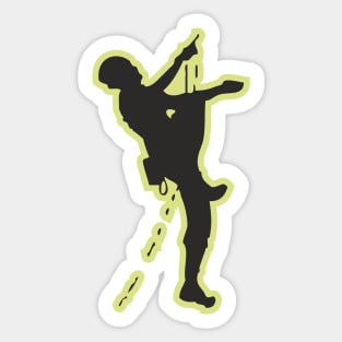 climber silhouette Sticker